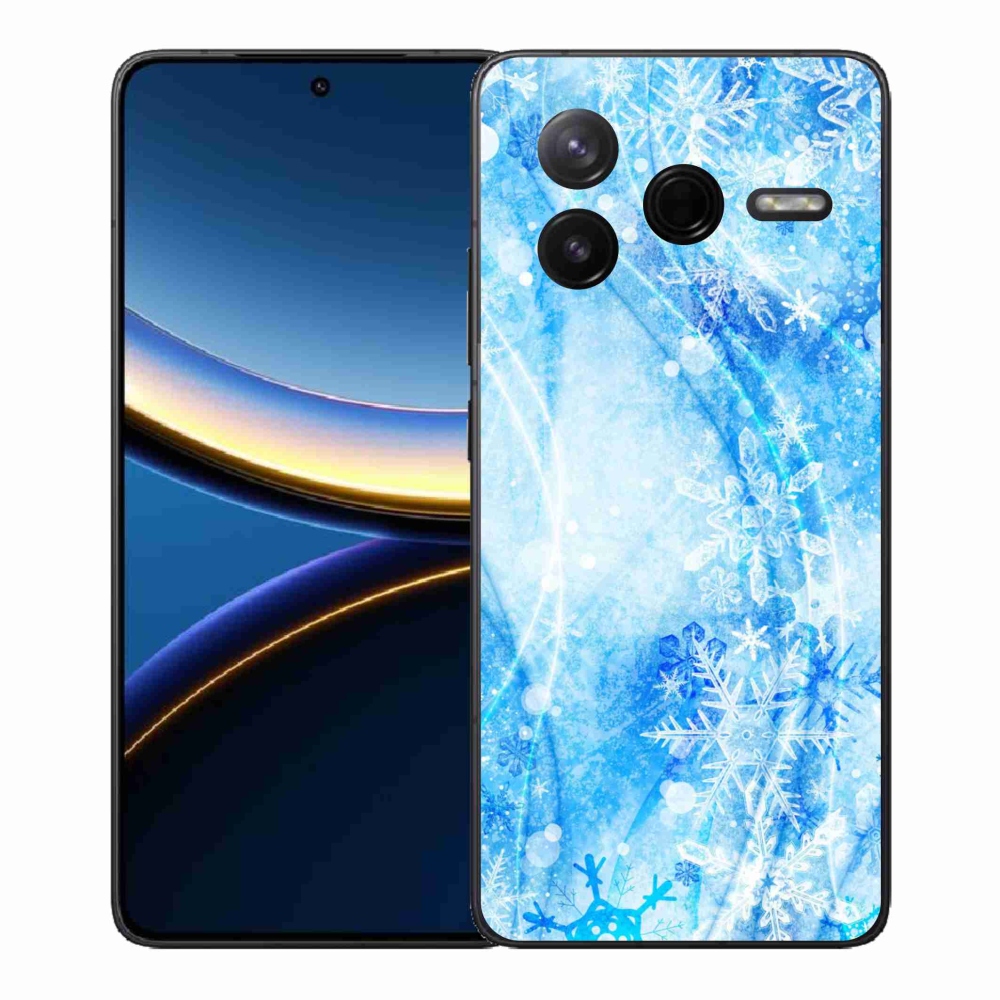 Gélový kryt mmCase na Xiaomi Poco F7 Pro - snehové vločky