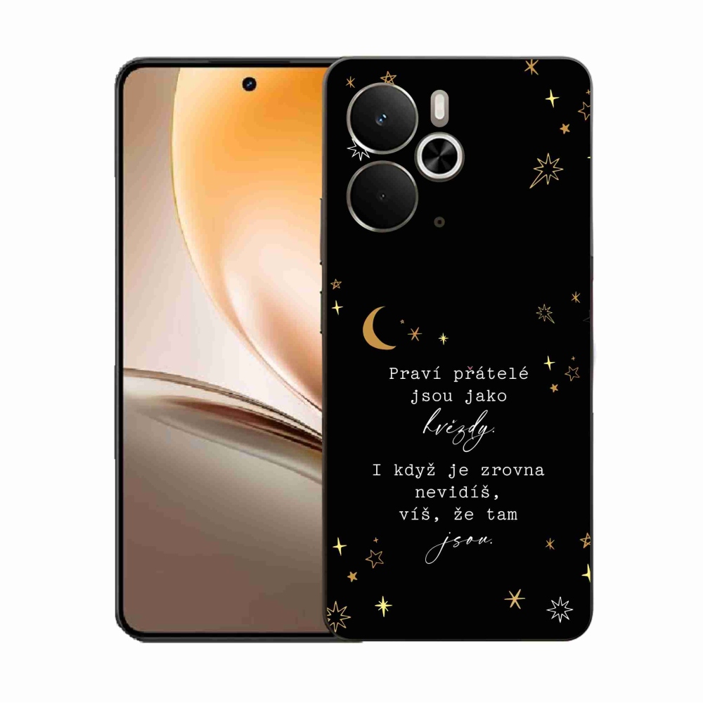 Gélový kryt mmCase na Realme 14 5G - citát 6 čierne pozadie
