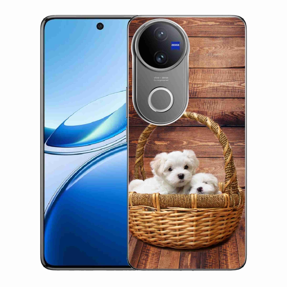 Gélový kryt mmCase na Vivo V50 5G - šteniatka