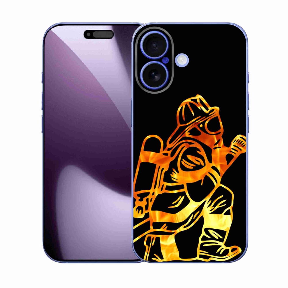 Gélový kryt mmCase na iPhone 17 - hasič 1