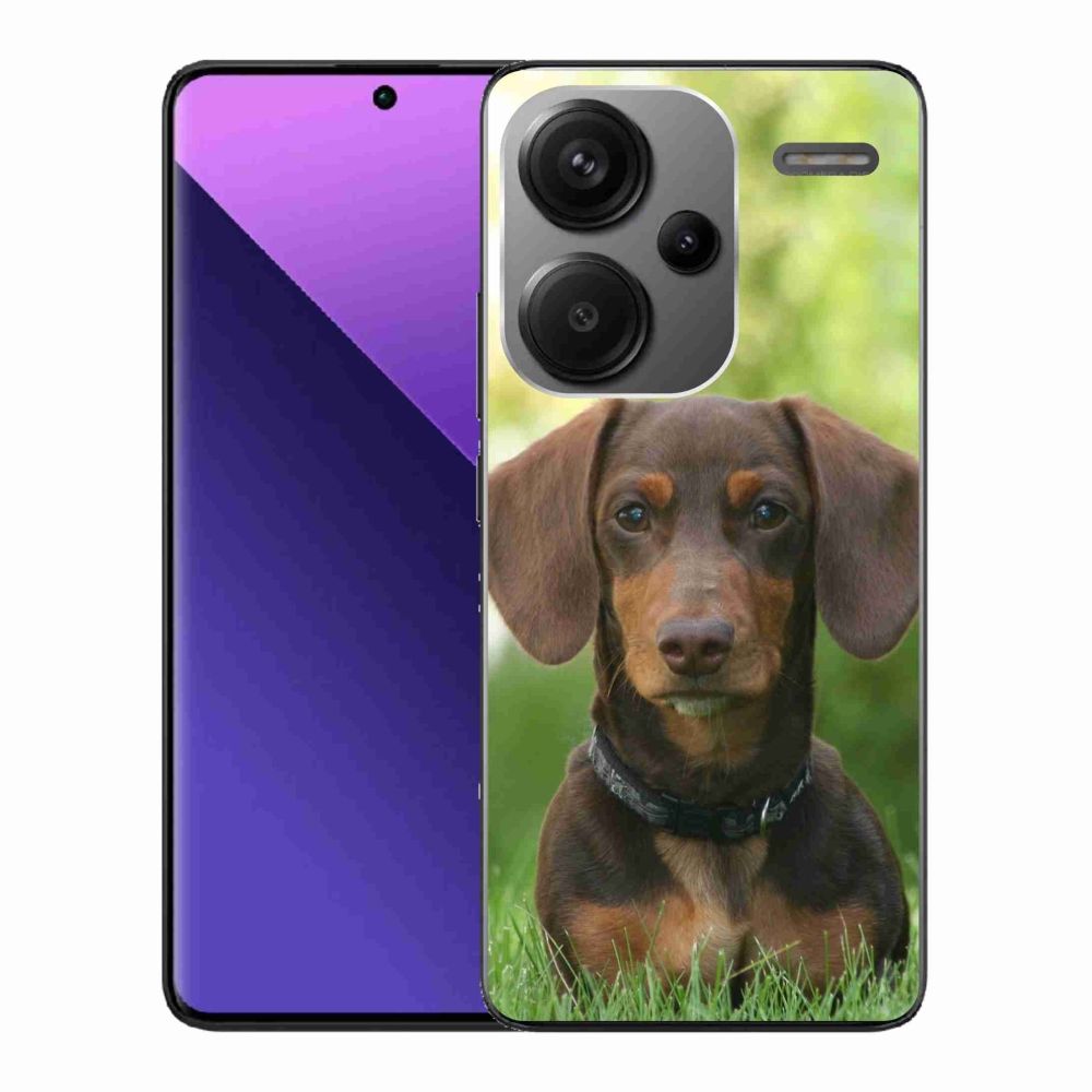 Gélový obal mmCase na Xiaomi Redmi Note 13 Pro+ 5G - hnedý jazvečík