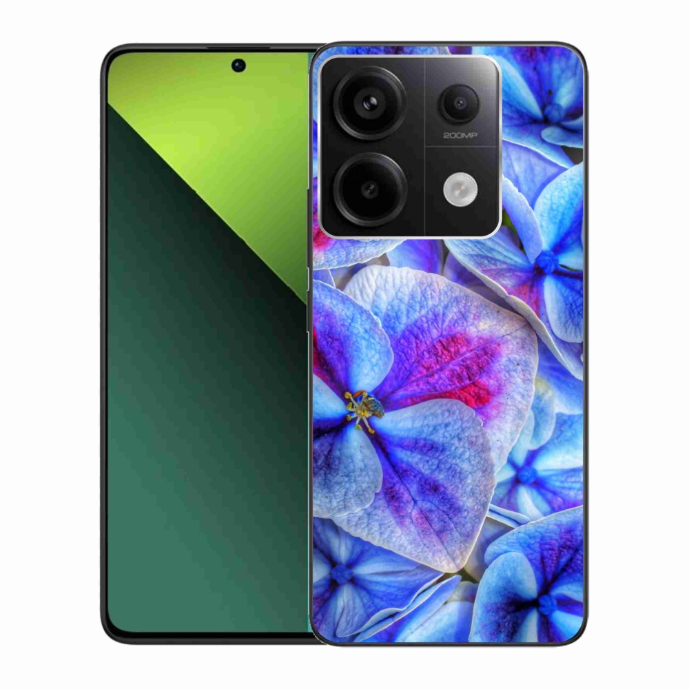 Gélový kryt mmCase na Xiaomi Redmi Note 13 Pro 5G/Poco X6 5G - modré kvety 1