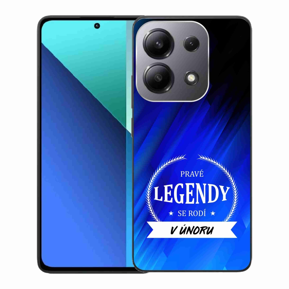 Gélový kryt mmCase na Xiaomi Redmi Note 13 - legendy vo februári modré pozadie