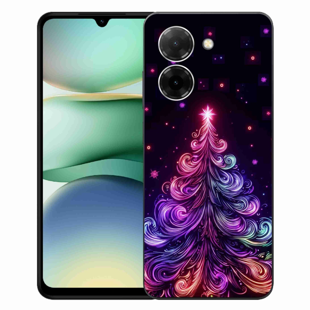 Gélový kryt mmCase na Xiaomi Redmi A5 - neónový vianočný stromček 1