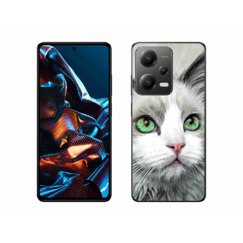 Gélový kryt mmCase na mobil Xiaomi Redmi Note 12 Pro 5G - mačacie pohľad