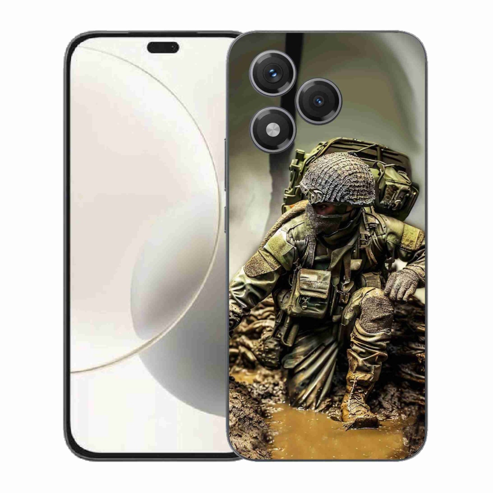 Gélový kryt mmCase na Honor 400 Lite - vojak