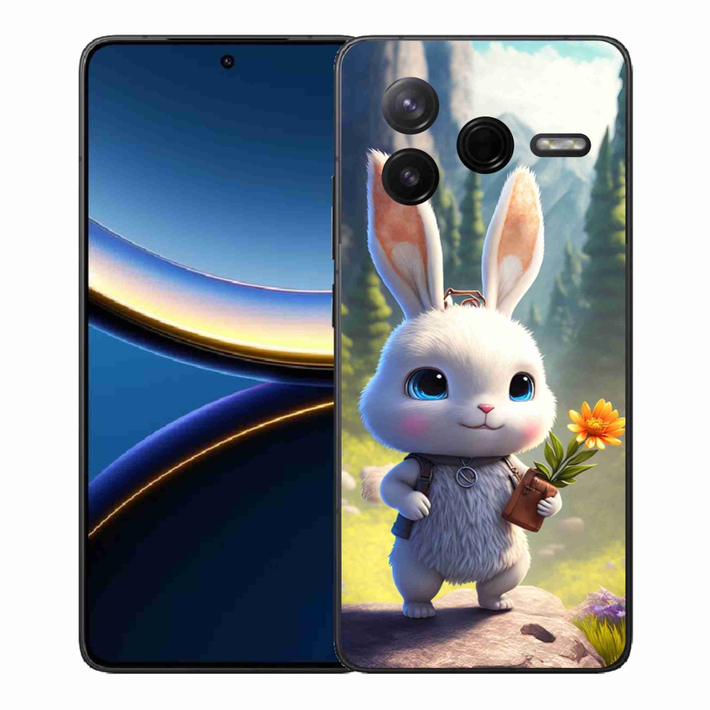 Gélový kryt mmCase na Xiaomi Poco F7 Pro - roztomilý zajačik