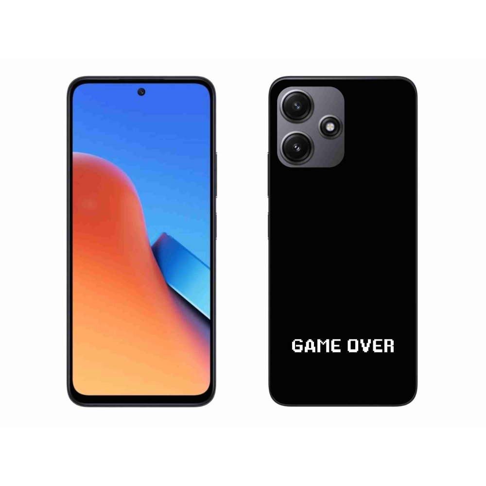 Gélový kryt mmCase na Xiaomi Redmi 12 5G - game over čierne pozadie
