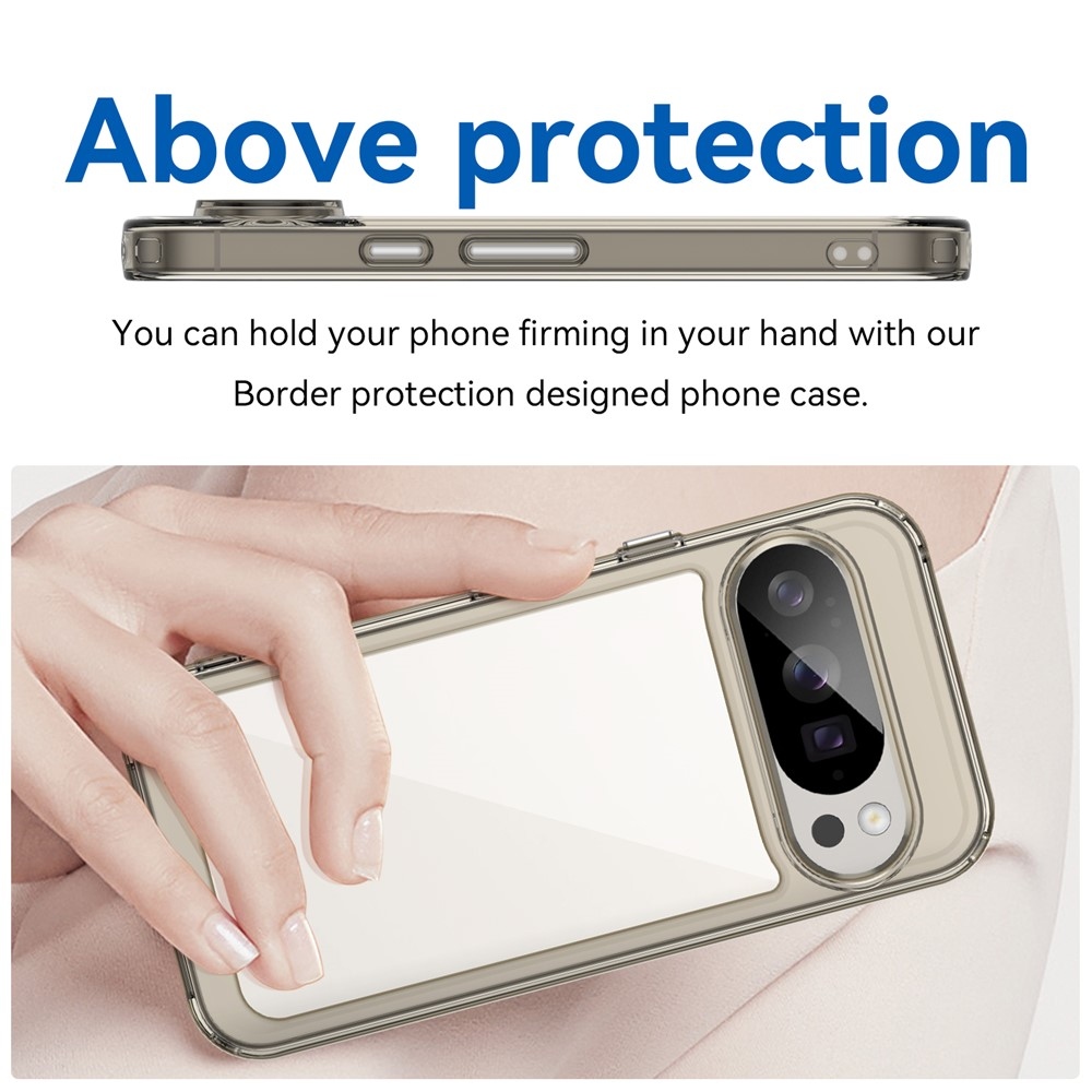Gélový obal s pevným chrbtom na Google Pixel 10 Pro/Pixel 10 - šedý