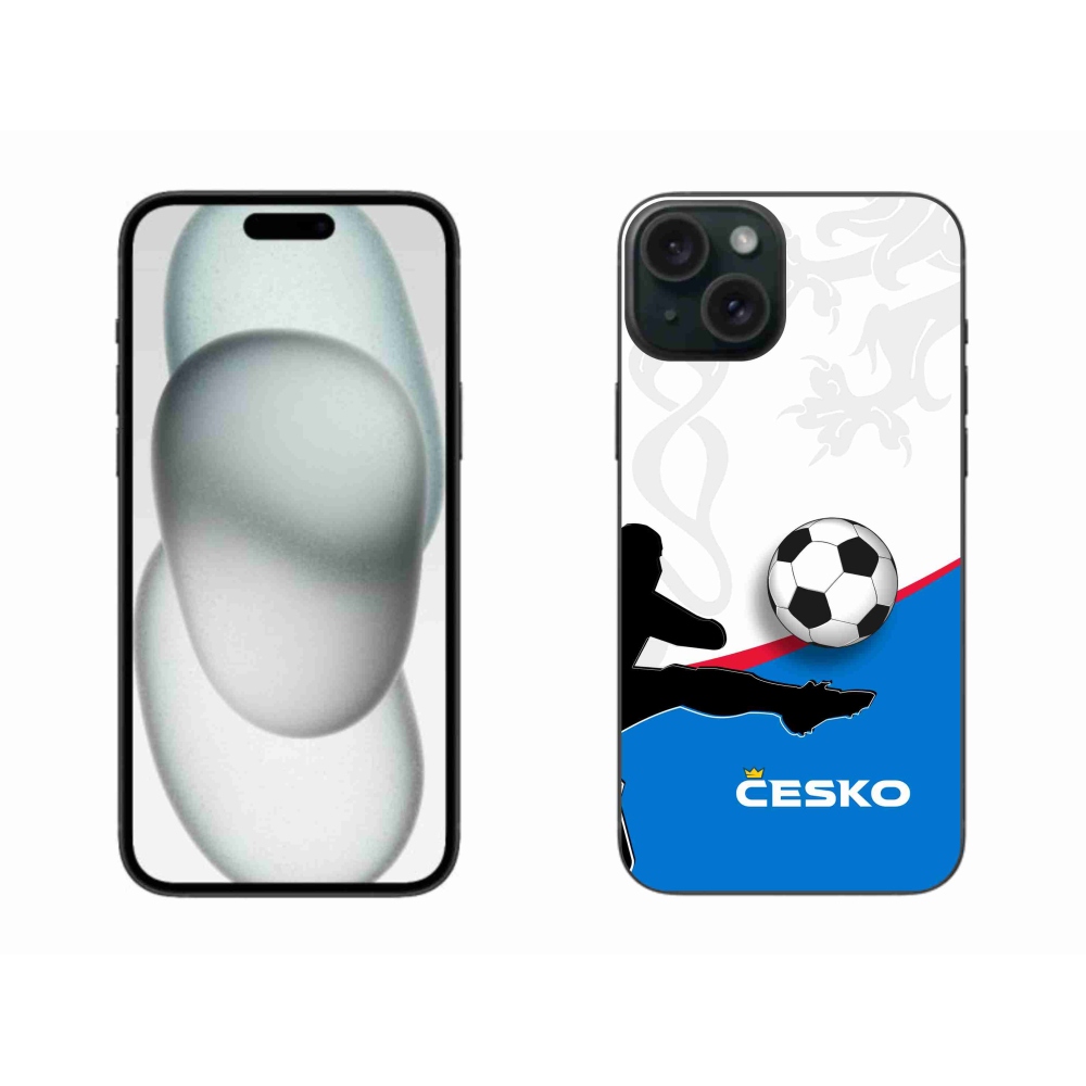 Gélový kryt mmCase na iPhone 15 Plus - futbal Česko 3