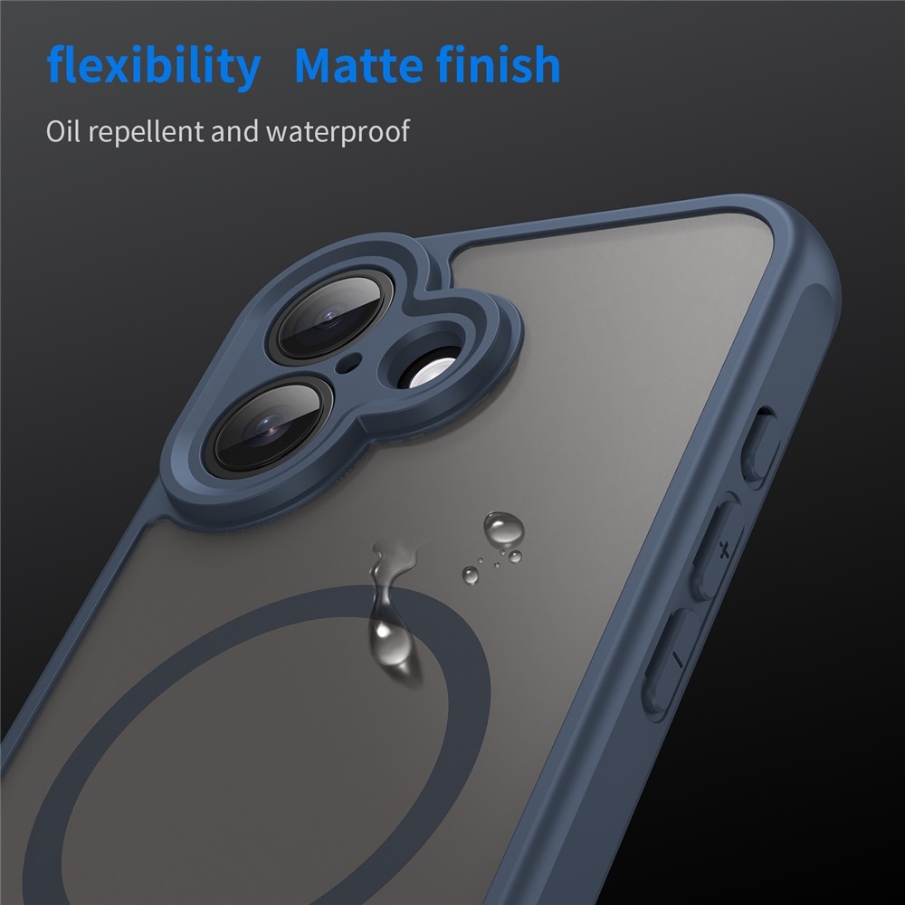 Case matný gélový obal s MagSafe na iPhone 17 - modrý