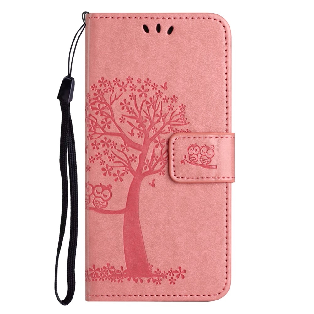 Tree knižkové puzdro na iPhone 15 Pro Max - ružové