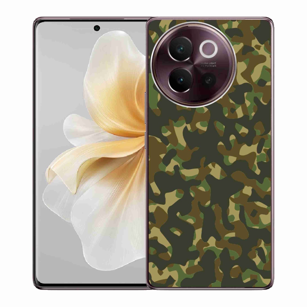 Gélový kryt mmCase na Vivo V40 Lite 5G - maskáčový vzor 1