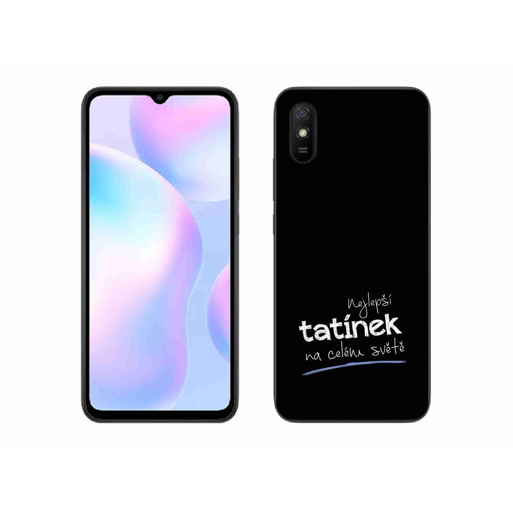 Gélový kryt mmCase na Xiaomi Redmi 9AT - najlepší otecko 4 čierne pozadie