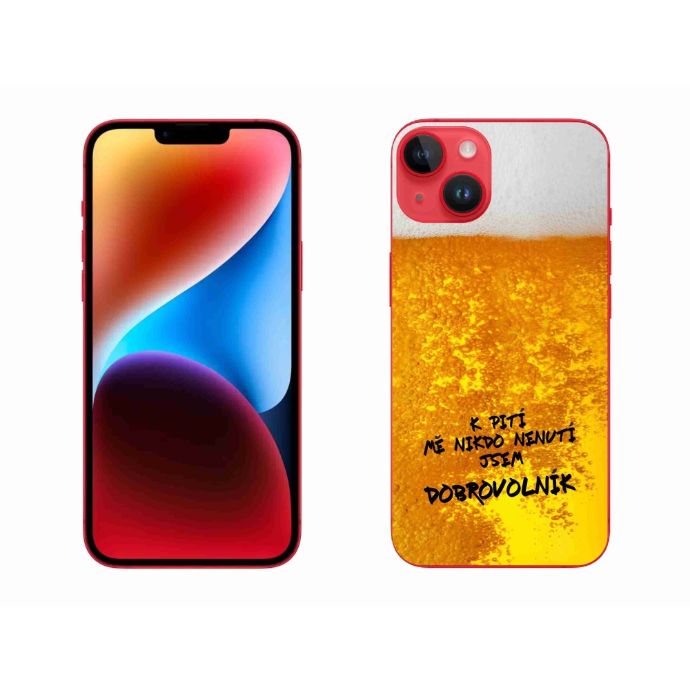 Gélový kryt mmCase na iPhone 14 Plus - pivný motív 4