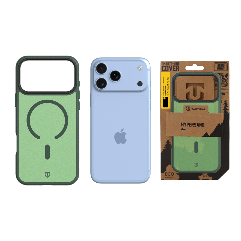 Tactical MagForce Hypersand puzdro pre Apple iPhone 18 Pro Max/17 Pro Max v farbe Forest Green