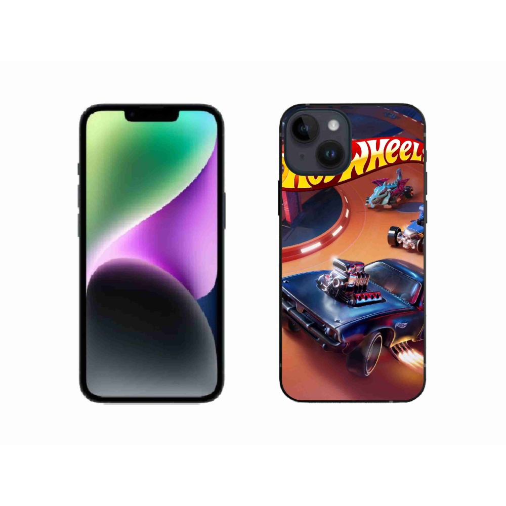 Gélový kryt mmCase na iPhone 14 - hot wheels