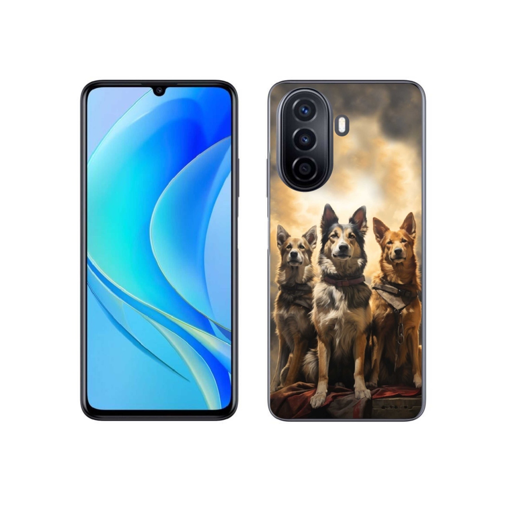 Gélový kryt mmCase na Huawei Nova Y70 - tri psy