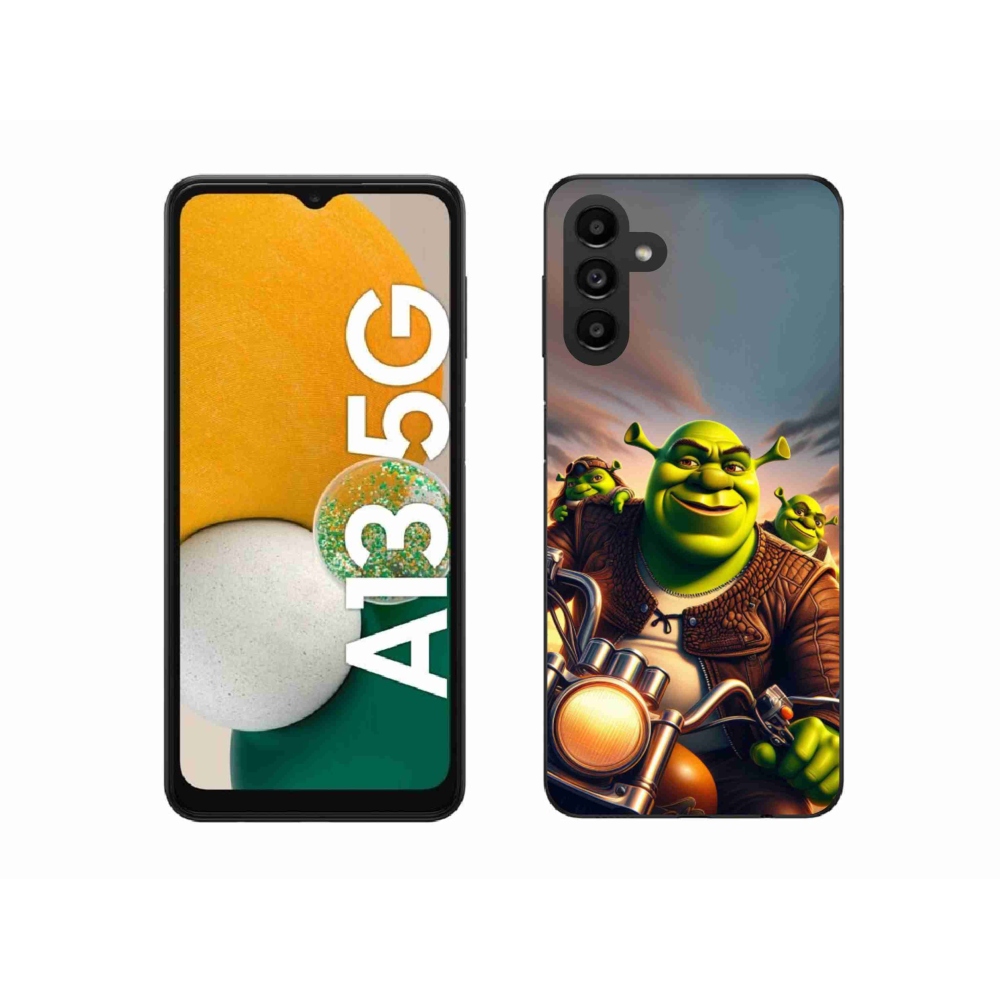 Gélový kryt mmCase na Samsung Galaxy A13 5G - shrek na motorke