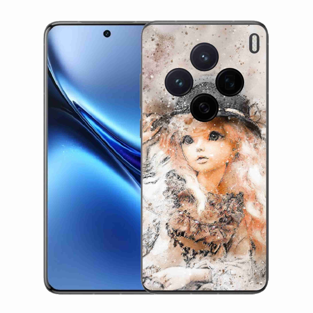 Gélový kryt mmCase na Vivo X200 5G - dievčatko s klobúkom