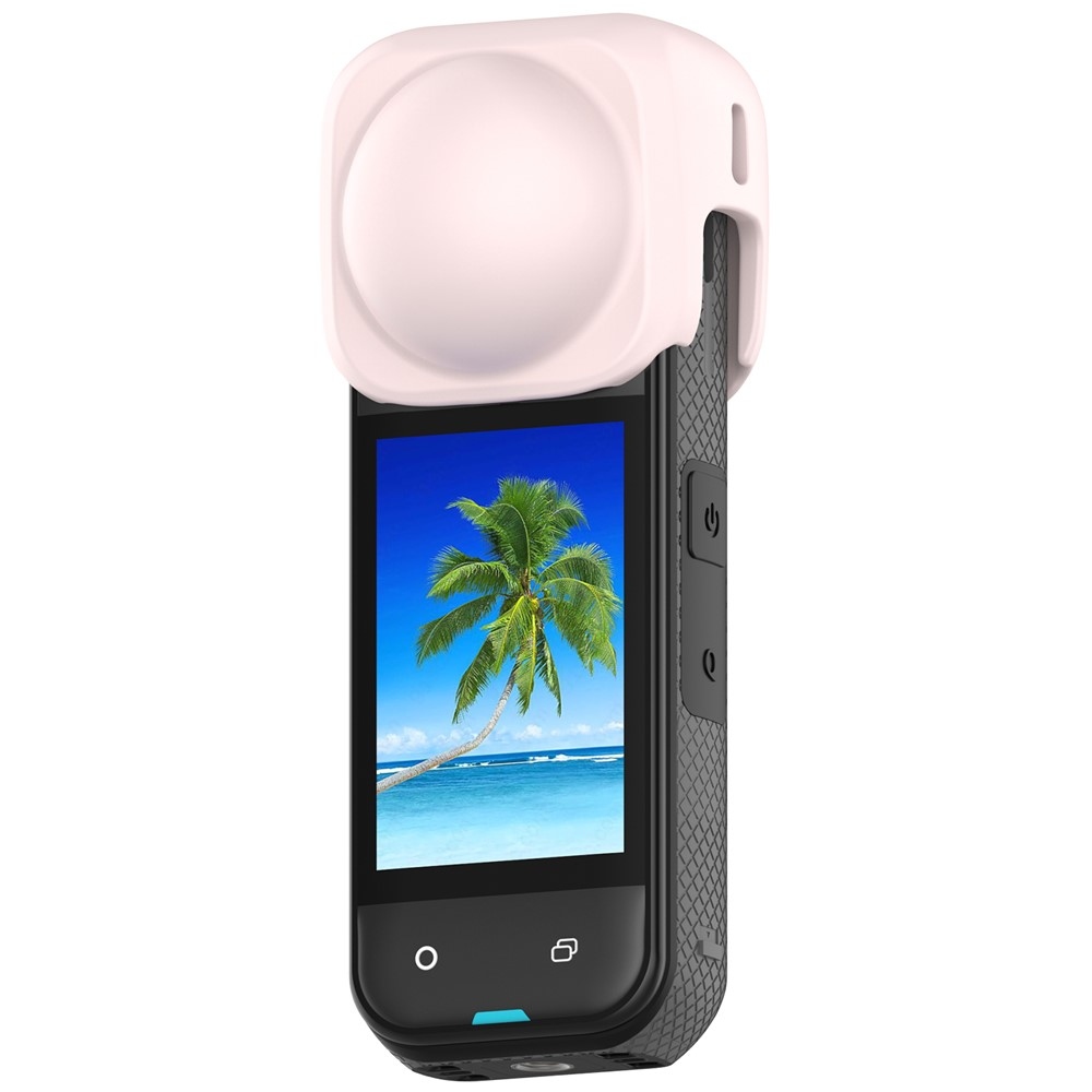 Silikónová krytka objektívov pre Insta360 X5 a X4 - ružová
