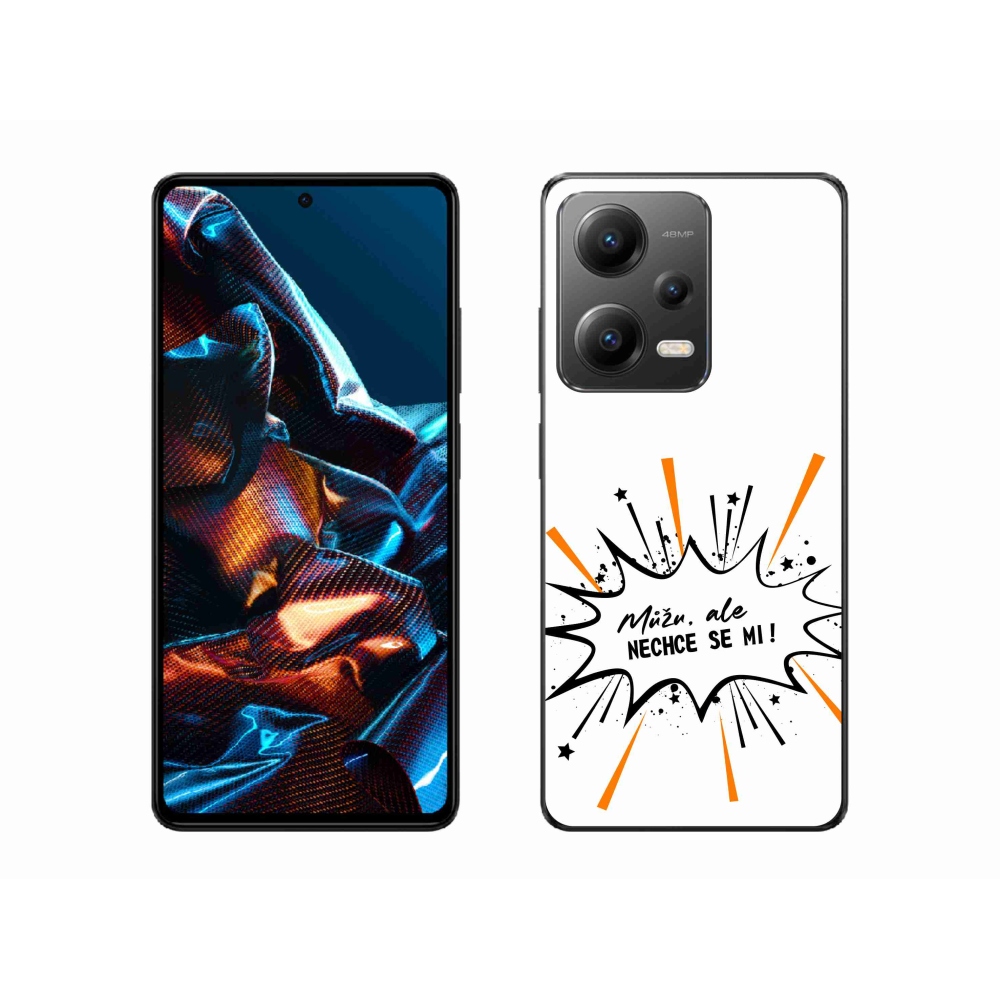 Gélový kryt mmCase na Xiaomi Redmi Note 12 Pro 5G - vtipný text 11 biele pozadie