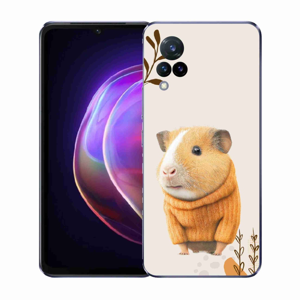 Gélový kryt mmCase na Vivo V21 4G/5G - morča vo svetri