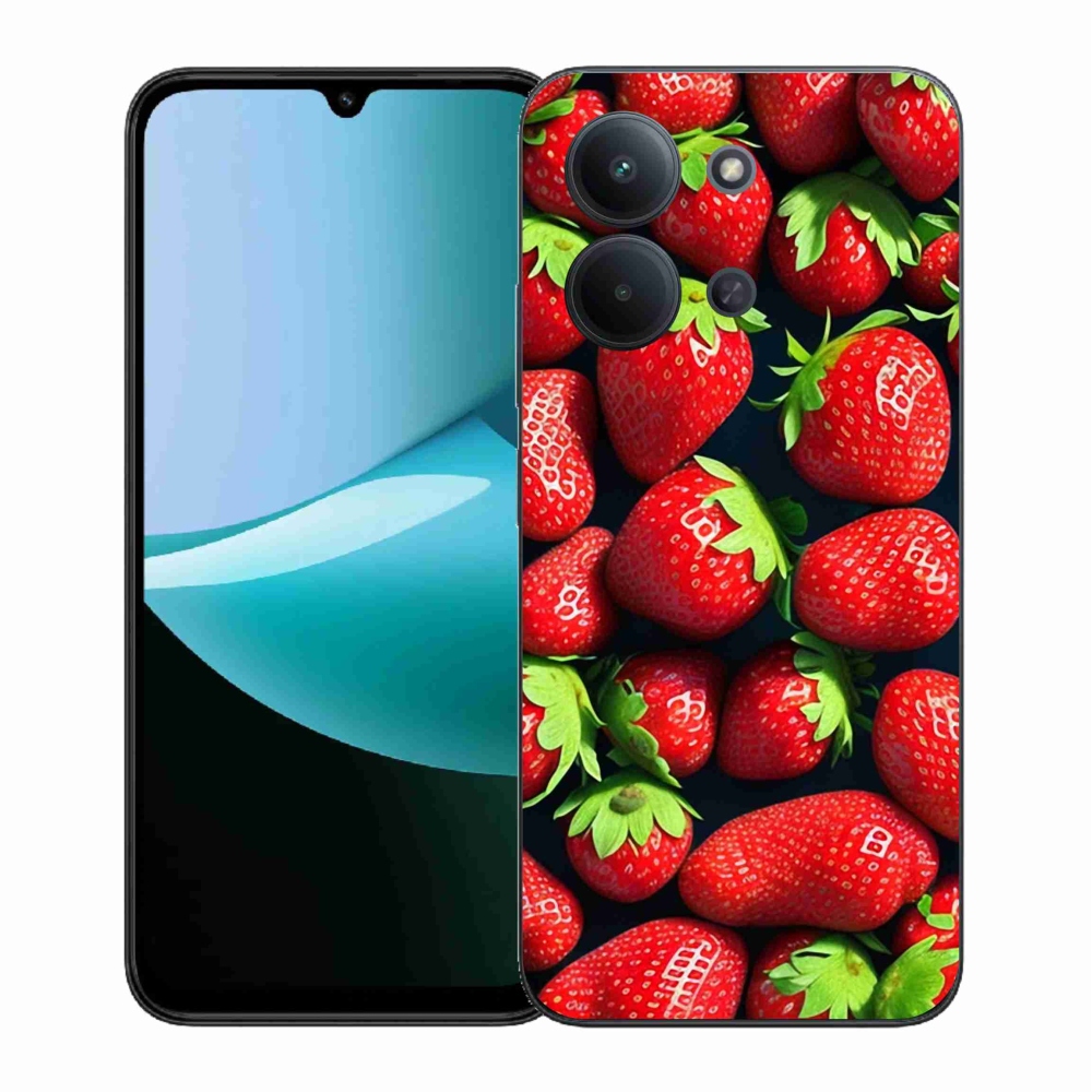 Gélový kryt mmCase na Xiaomi Redmi 15C 4G (171mm)/Poco C85 4G (171mm) - jahody
