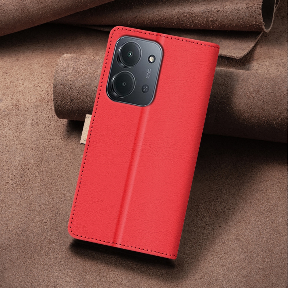 BNF DUO knižkové puzdro na Xiaomi Redmi 15C 4G/5G (173mm) - červené