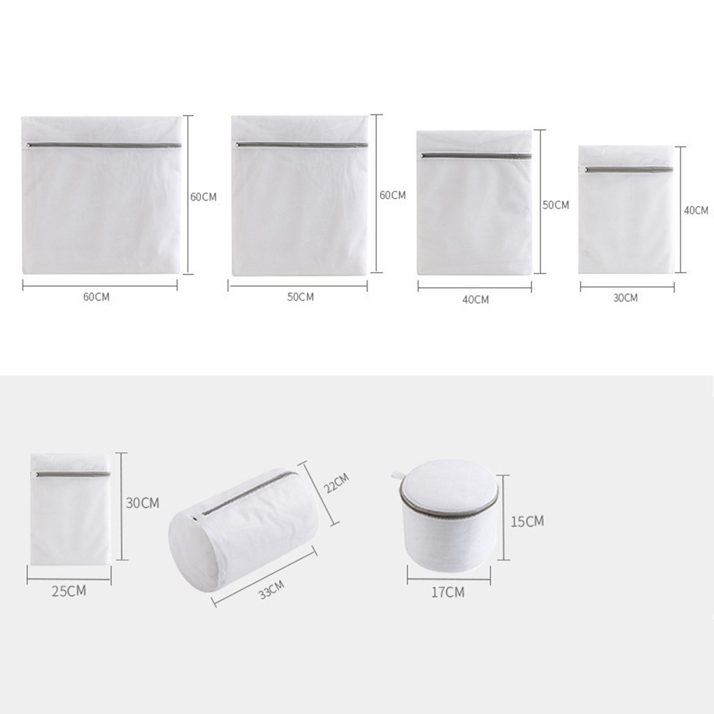 Kompletná sada 7 sieťových pracích vreciek na ochranu bielizne