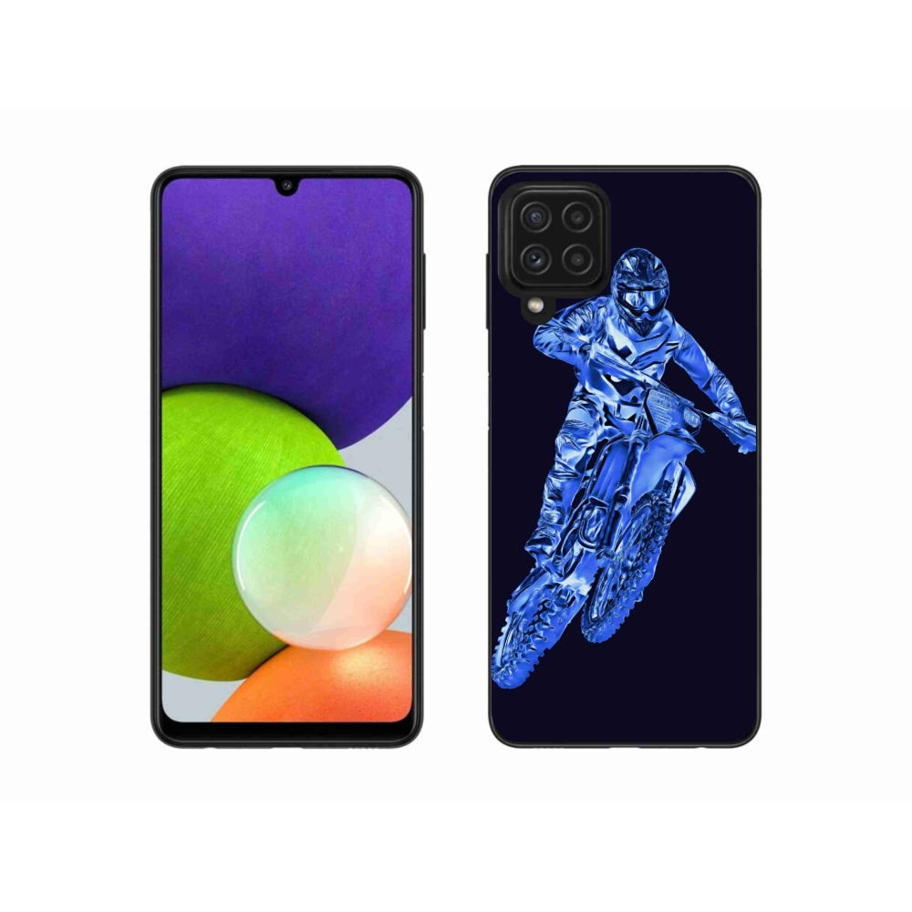 Gélový kryt mmCase na Samsung Galaxy A22 4G - motocross 1