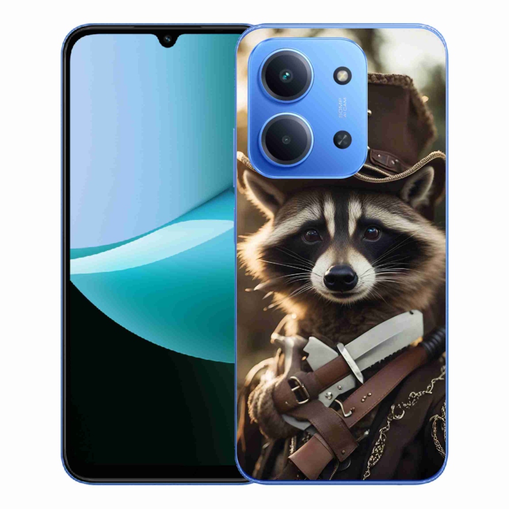 Gélový kryt mmCase na Xiaomi Redmi 15C 4G/5G (173mm) - mýval v uniforme
