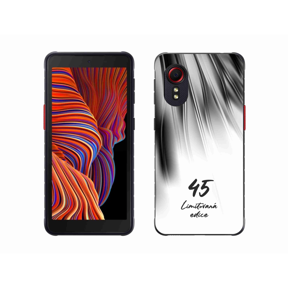 Gélový kryt mmCase na Samsung Galaxy Xcover 5 - 45 limitovaná edícia biele pozadie