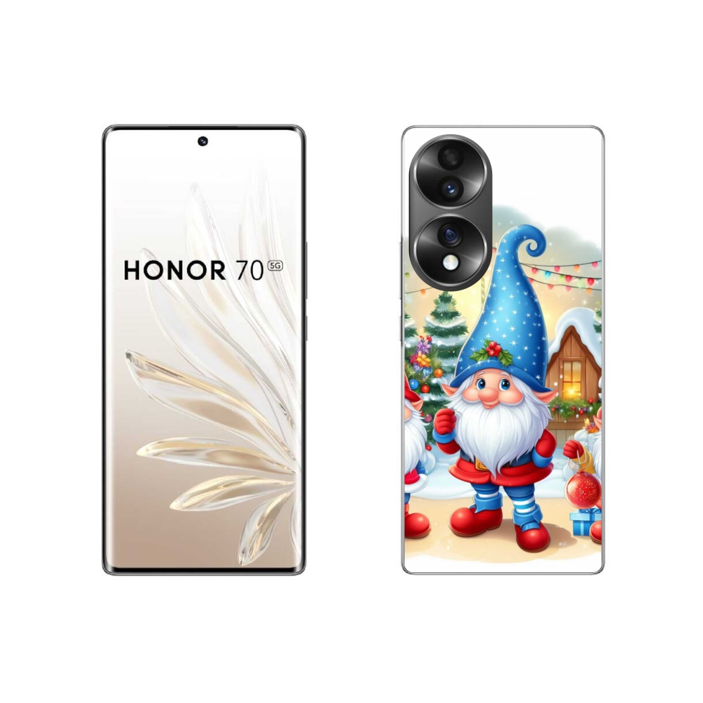 Gélový kryt mmCase na Honor 70 - vianočné škriatkovia