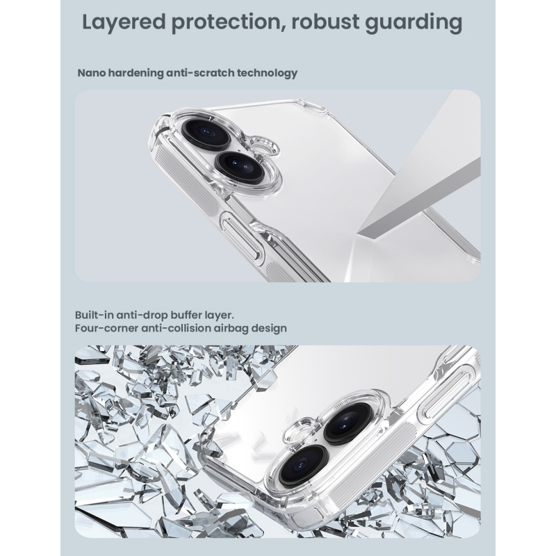 Nillkin Nature TPU PRO kryt pre Apple iPhone 17 Transparentný