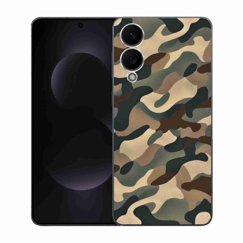 Gélový kryt mmCase na Samsung Galaxy S25 Edge - maskáčový vzor 11