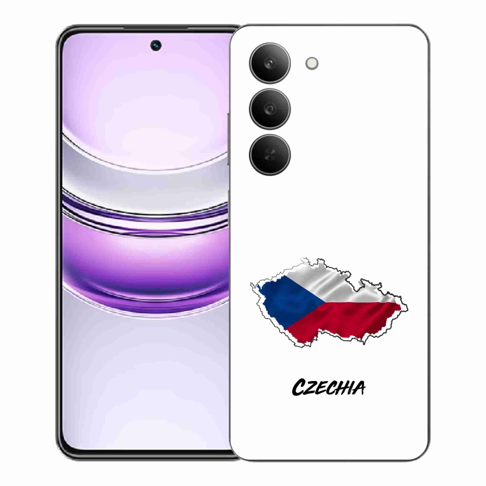 Gélový kryt mmCase na Realme 14x 5G - Czechia biele pozadie