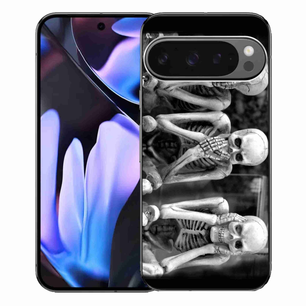 Gélový kryt mmCase na Google Pixel 9 Pro XL - kostlivci