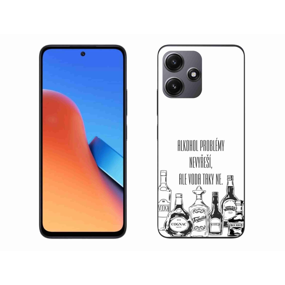 Gélový kryt mmCase na Xiaomi Redmi 12 5G - vtipný text biele pozadie