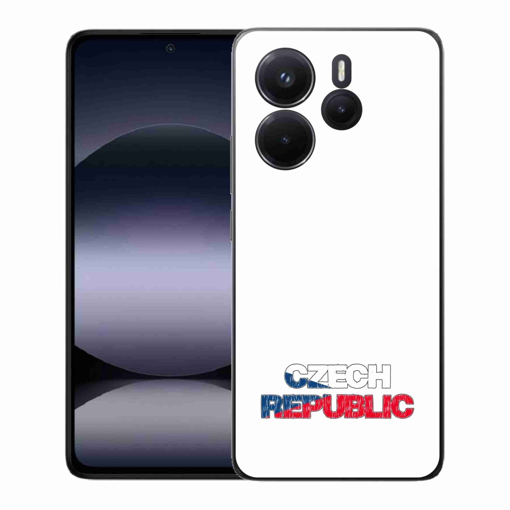 Gélový kryt mmCase na Xiaomi Redmi Note 14 - Czech Republic biele pozadie
