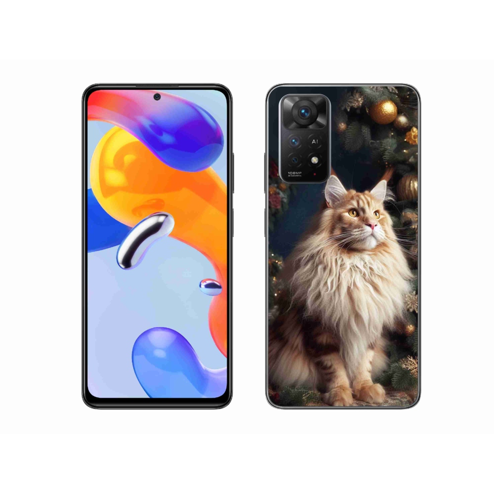 Gélový kryt mmCase na Xiaomi Redmi Note 11 Pro 4G/5G - mačka pri stromčeku