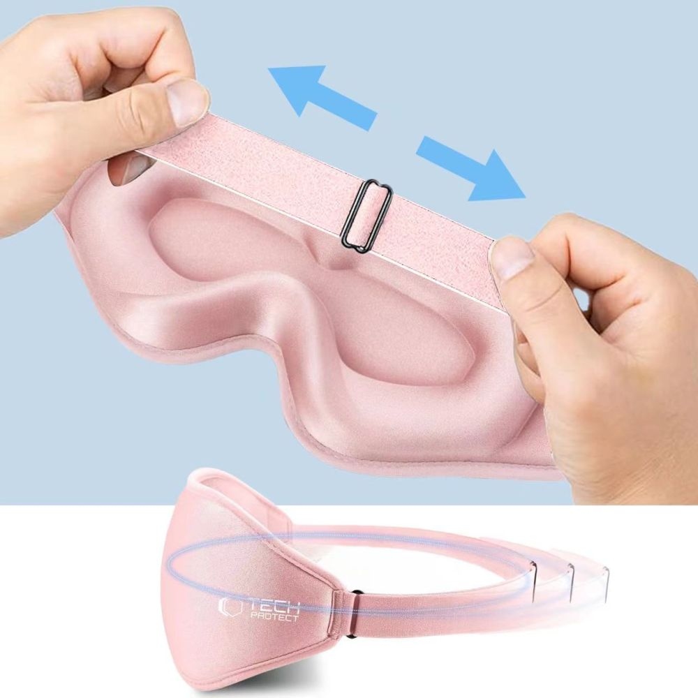 Tech-Protect EyeShade 3D maska ​​na spanie - ružová