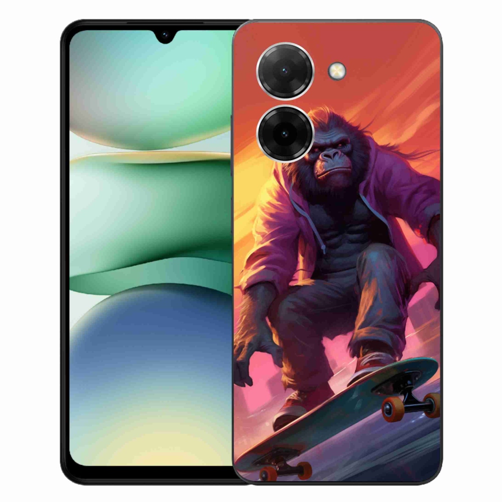 Gélový kryt mmCase na Xiaomi Redmi A5 - gorila na skateboarde