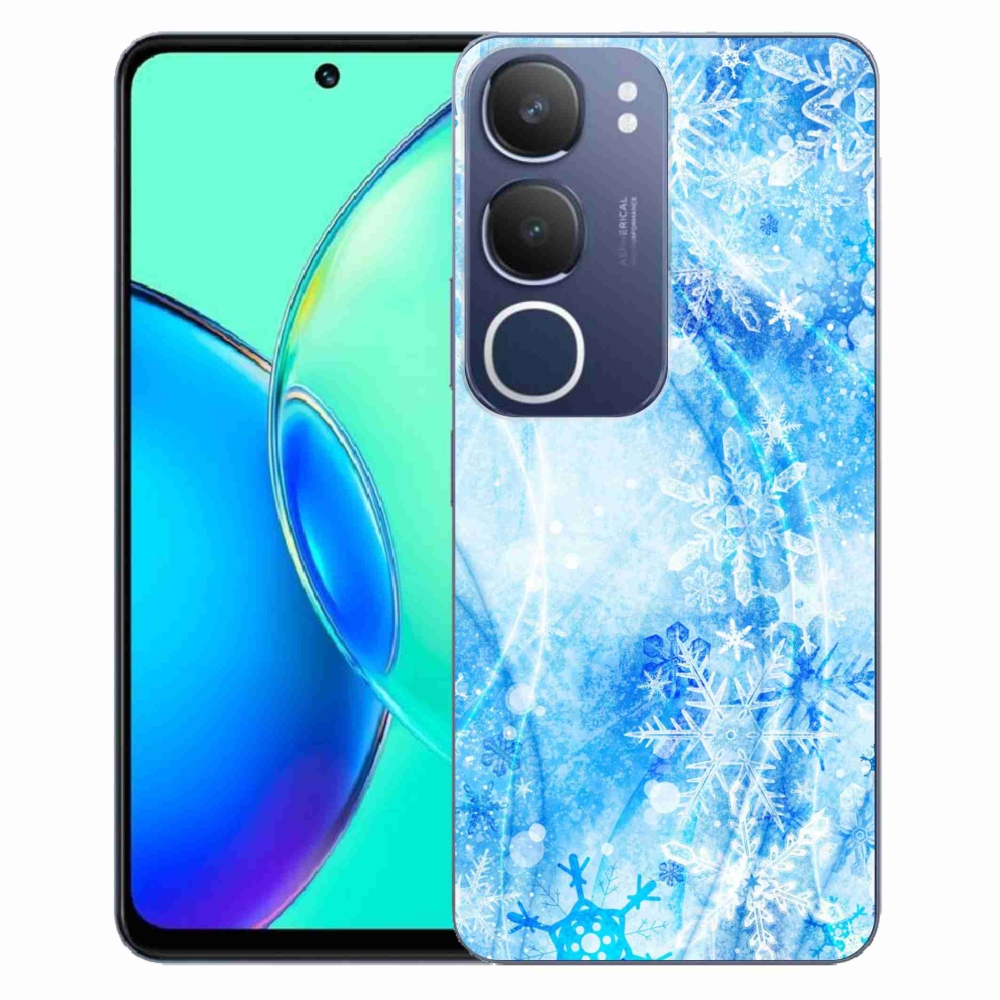 Gélový kryt mmCase na Vivo Y19s - snehové vločky