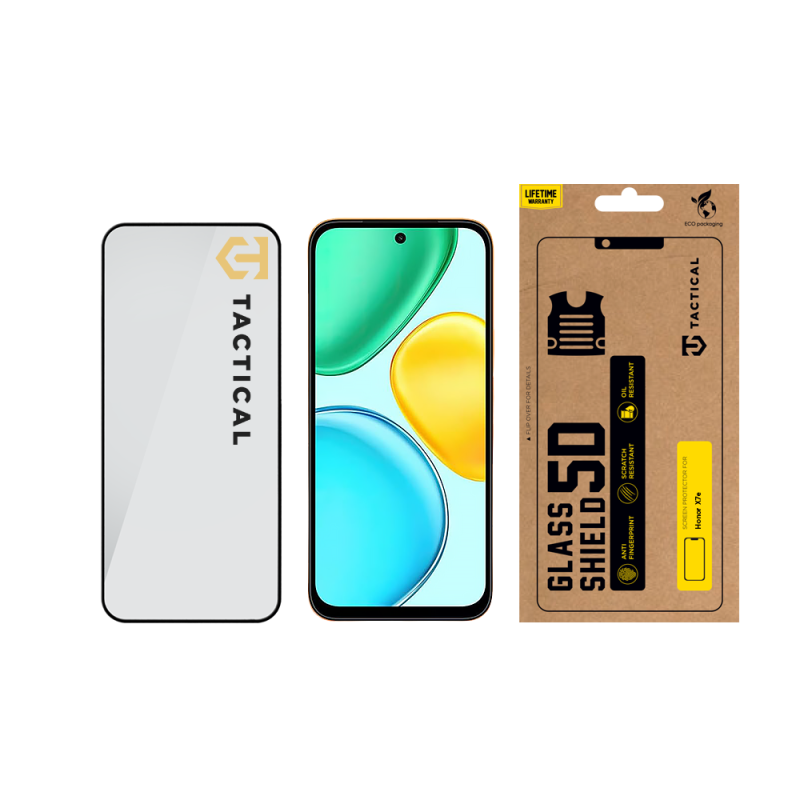 Taktické sklo Tactical Glass Shield 5D pre Honor X7e – čierne