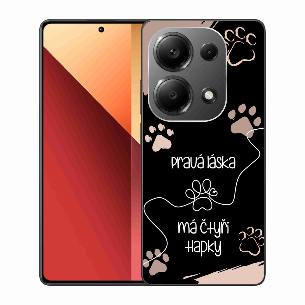 Gélový kryt mmCase na Xiaomi Redmi Note 13 Pro 4G/Poco M6 Pro - psí motív 1 čierne pozadie