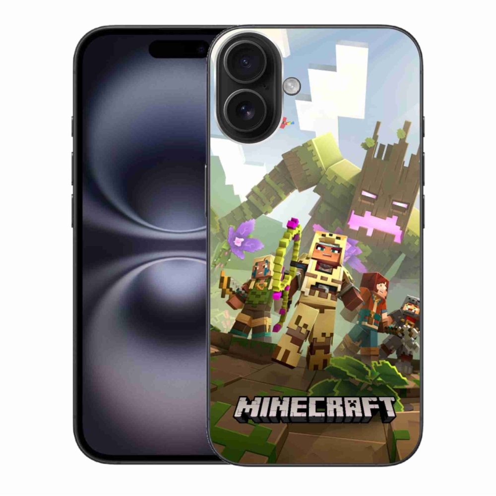 Gélový kryt mmCase na iPhone 16 Plus - minecraft 1