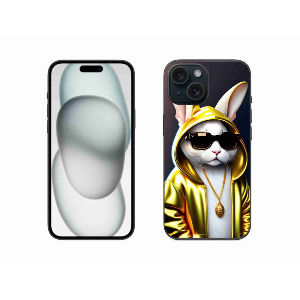 Gélový kryt mmCase na iPhone 15 - mačka boss