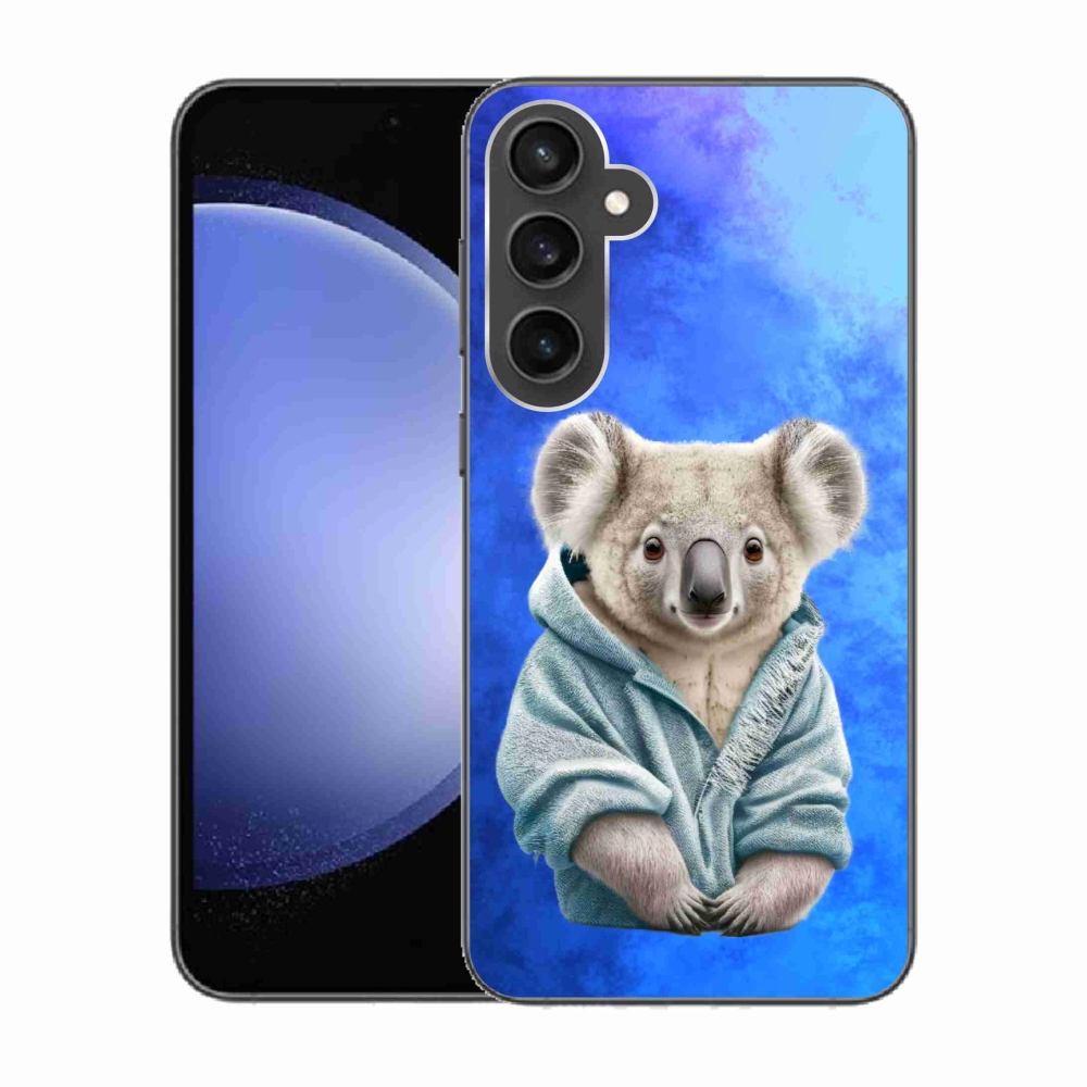 Gélový kryt mmCase na Samsung Galaxy S23 FE - koala vo svetri