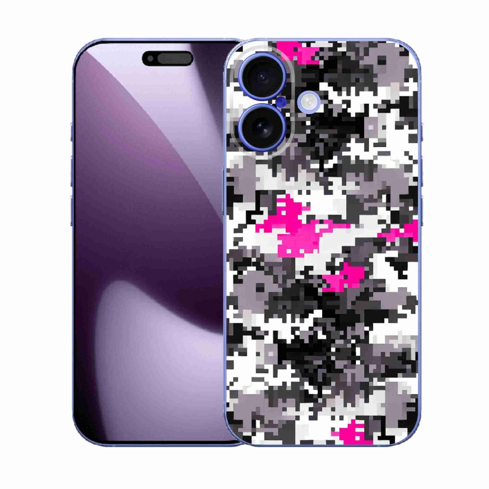 Gélový kryt mmCase na iPhone 17 - maskáčový vzor 4